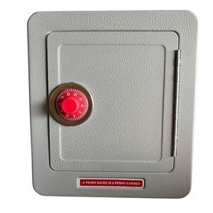 Schylling A Penny Saved Is A Penny Earned Combination Safe Alarm Bank